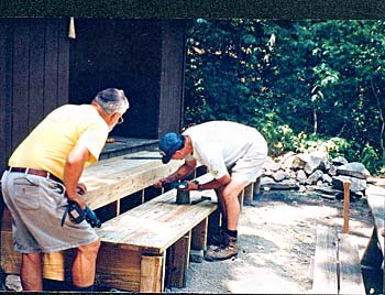 Clarks Ferry Shelter Construction